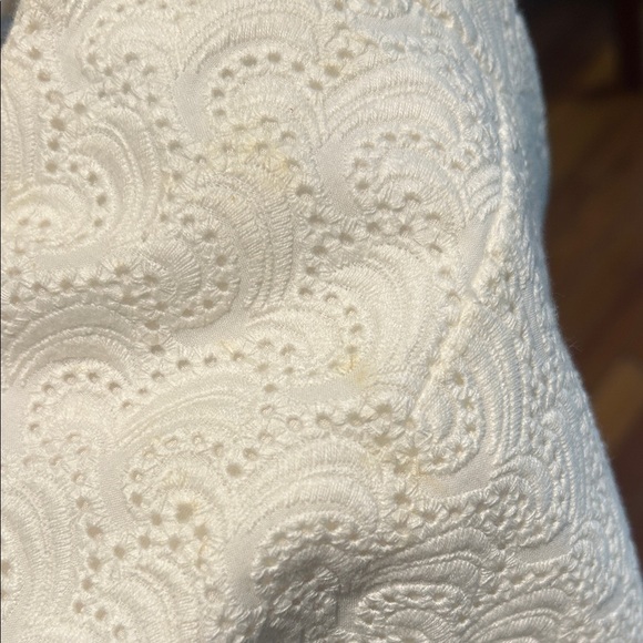 Theory White Eyelet Shorts - Picture 7 of 9